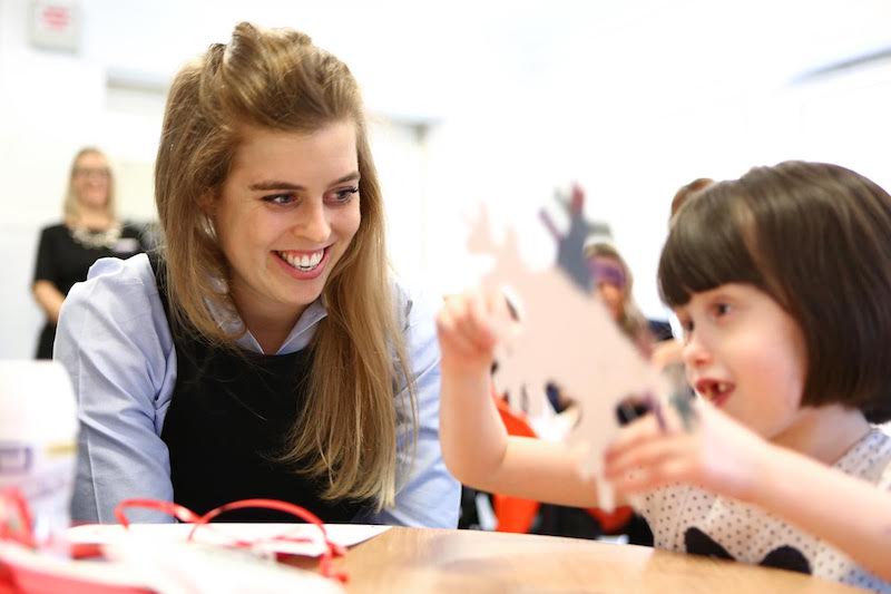 Manchester PR agency HRH Princess Beatrice spends time with children at Forget Me Not's children's hospice, Grace's Place in Bury (photo credit Mask Creative)