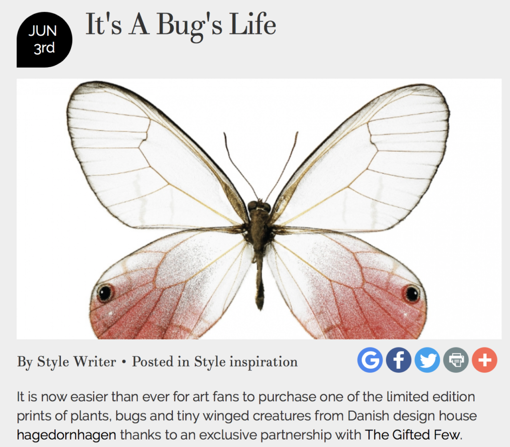Home accessories, furniture, art print and gifts PR and marketing for new product launches by Unhooked Communications